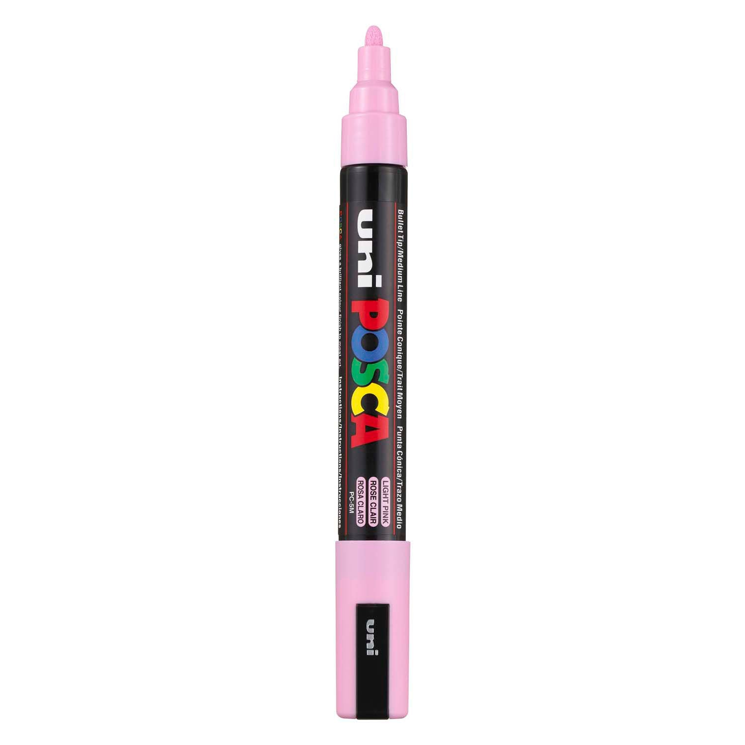 Uni posca verfmarker pc5m lichtroze - conische punt 2,5 mm