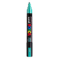 Uni posca verfmarker pc5m metallic groen - conische punt 2,5 mm