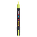 Uni posca verfmarker pc5m neon geel - conische punt 2,5 mm
