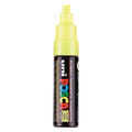 Uni posca verfmarker 8k geel - beitelpunt 8mm