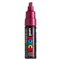 Uni posca verfmarker 8k wijnrood - beitelpunt 8mm