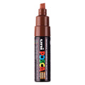 Uni posca verfmarker 8k bruin - beitelpunt 8mm