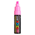 Uni posca verfmarker 8k neon roze- beitelpunt 8mm