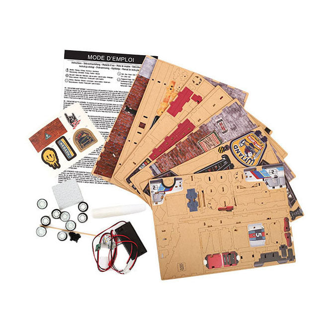 Graine creative graine 3d scene garage book nook modelbouwpakket