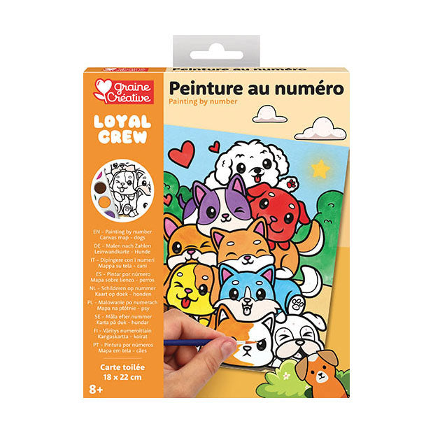 Graine Creative - Graine Creative Graine schilderen op nummer set honden - incl. acrylverf en penseel