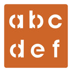 Graine creative graine sjablonen alfabet klein