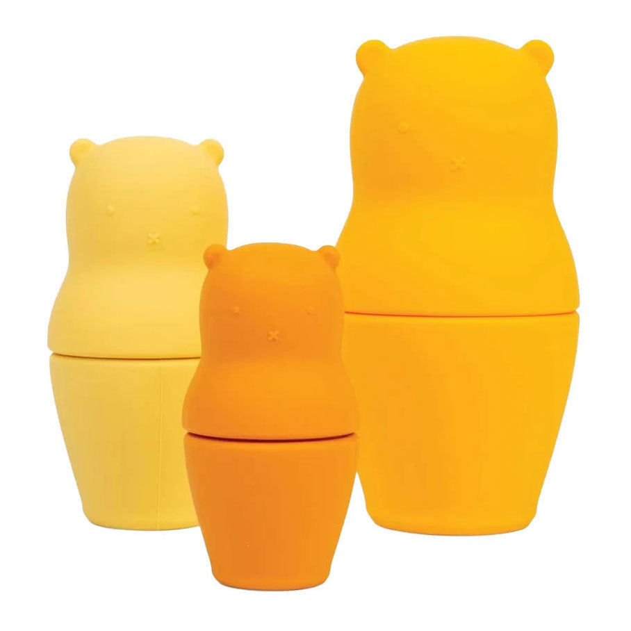 Bigjigs - Bigjigs siliconen bijtspeelgoed beren - 3dlg.