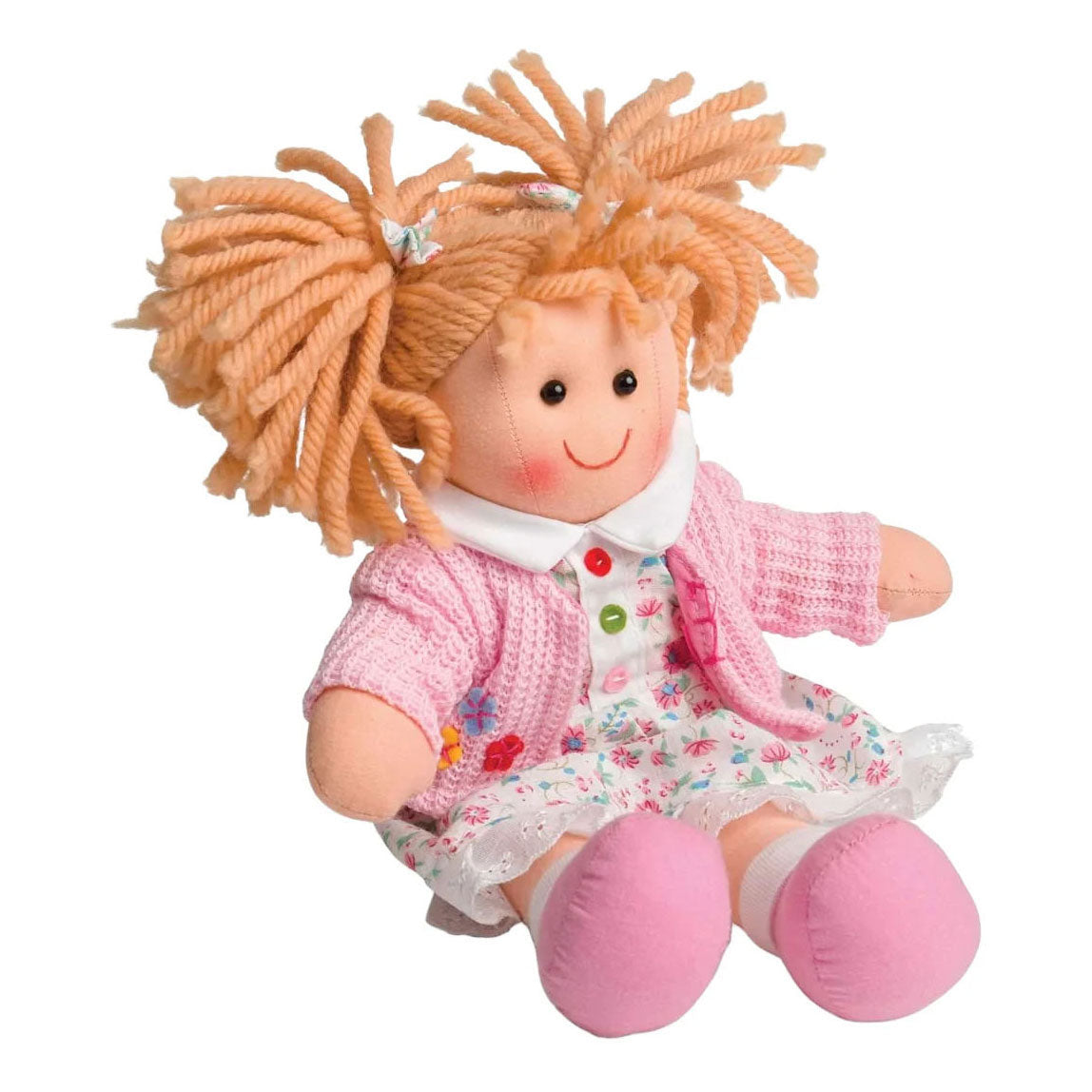 Bigjigs stoffen pop poppy - 28cm