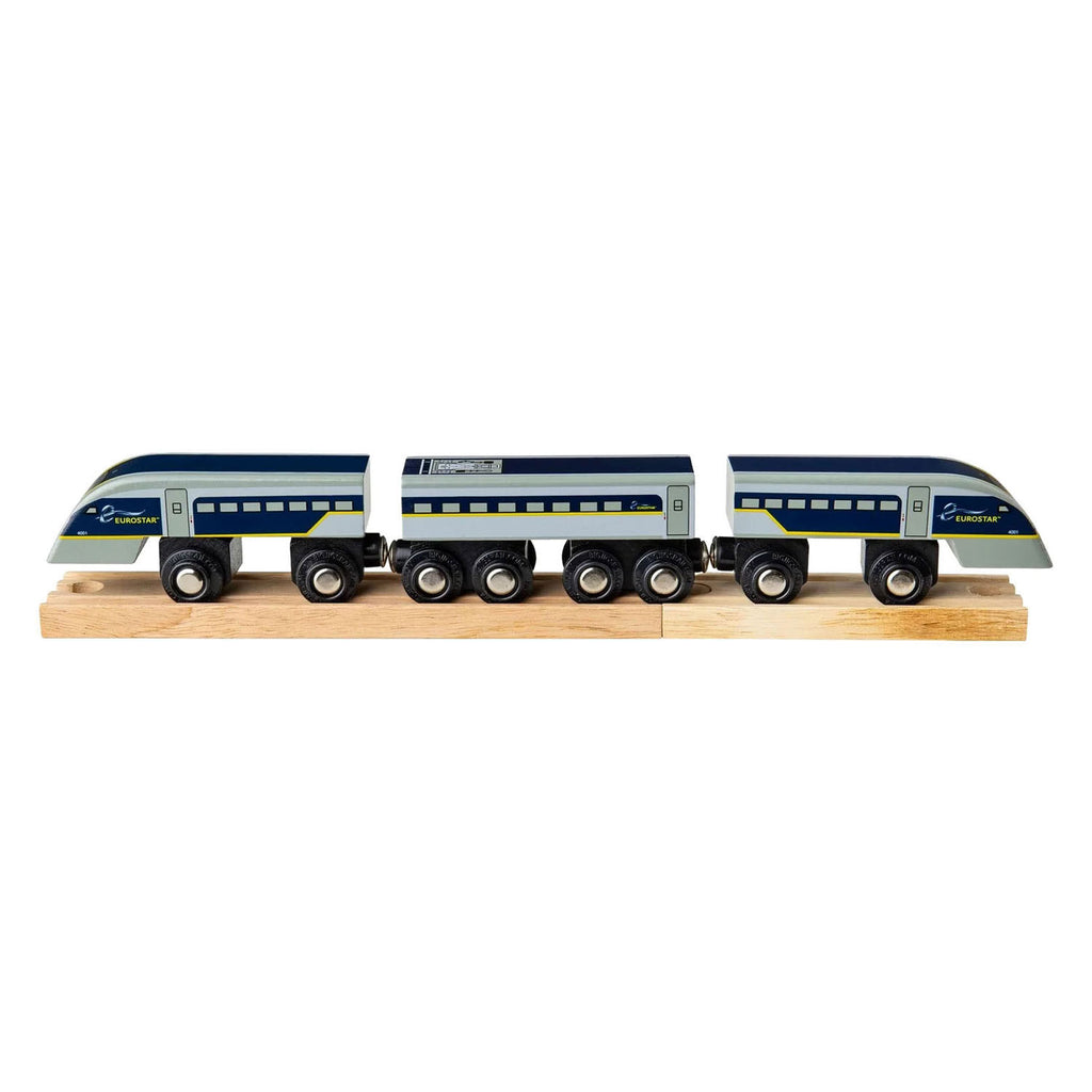 Bigjigs houten trein eurostar e320 - 5dlg.