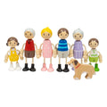 Bigjigs - Bigjigs houten poppenhuis familie - 7dlg.