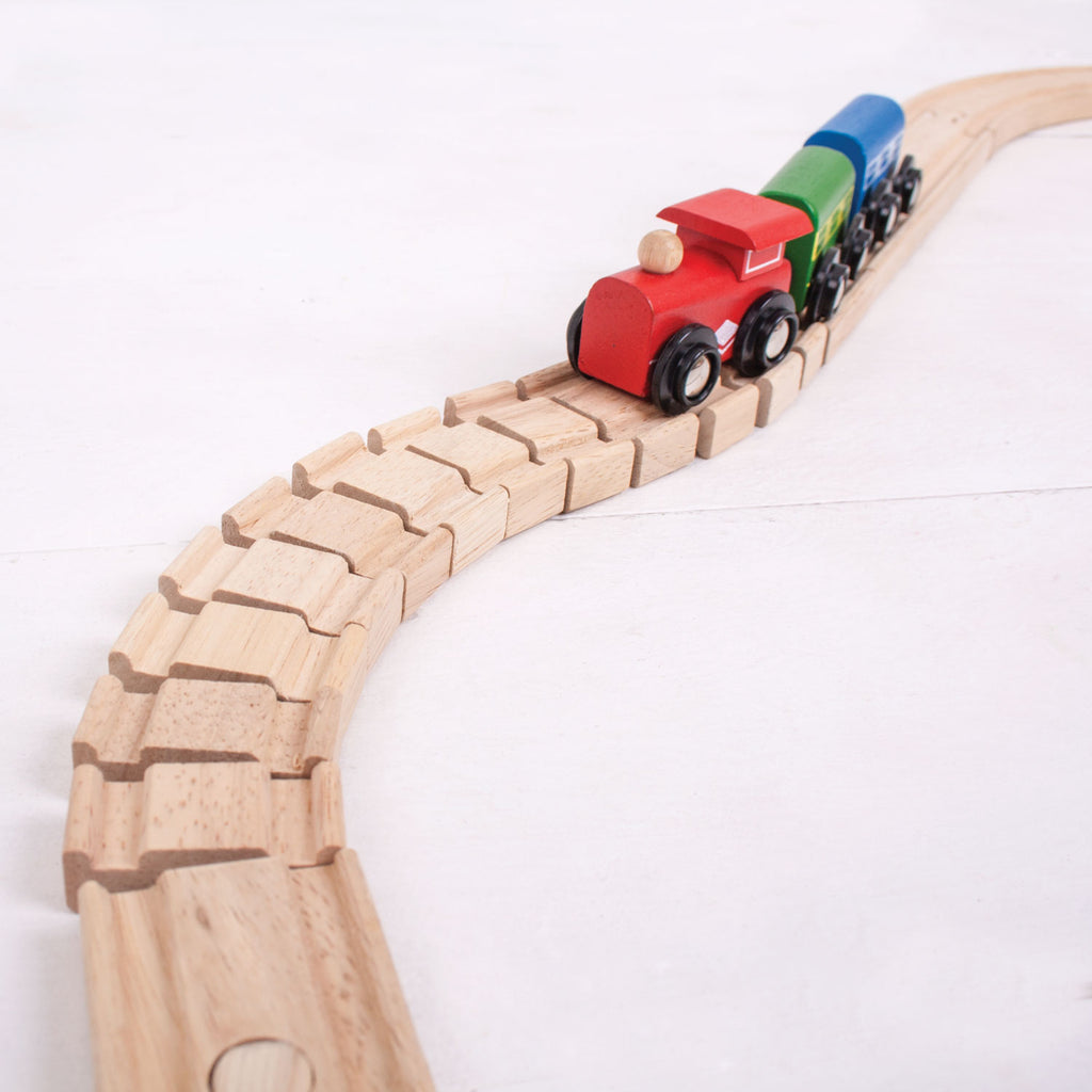 BIGJIGS - BIGJIGS houten rails - flexibel 2st.