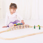 BIGJIGS - BIGJIGS Houten rails - spoorwegviaduct 3dlg.