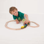 BIGJIGS - BIGJIGS Houten rails - dubbelspoor tunnel