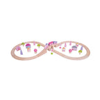 Bigjigs houten treinset roze 40-delig