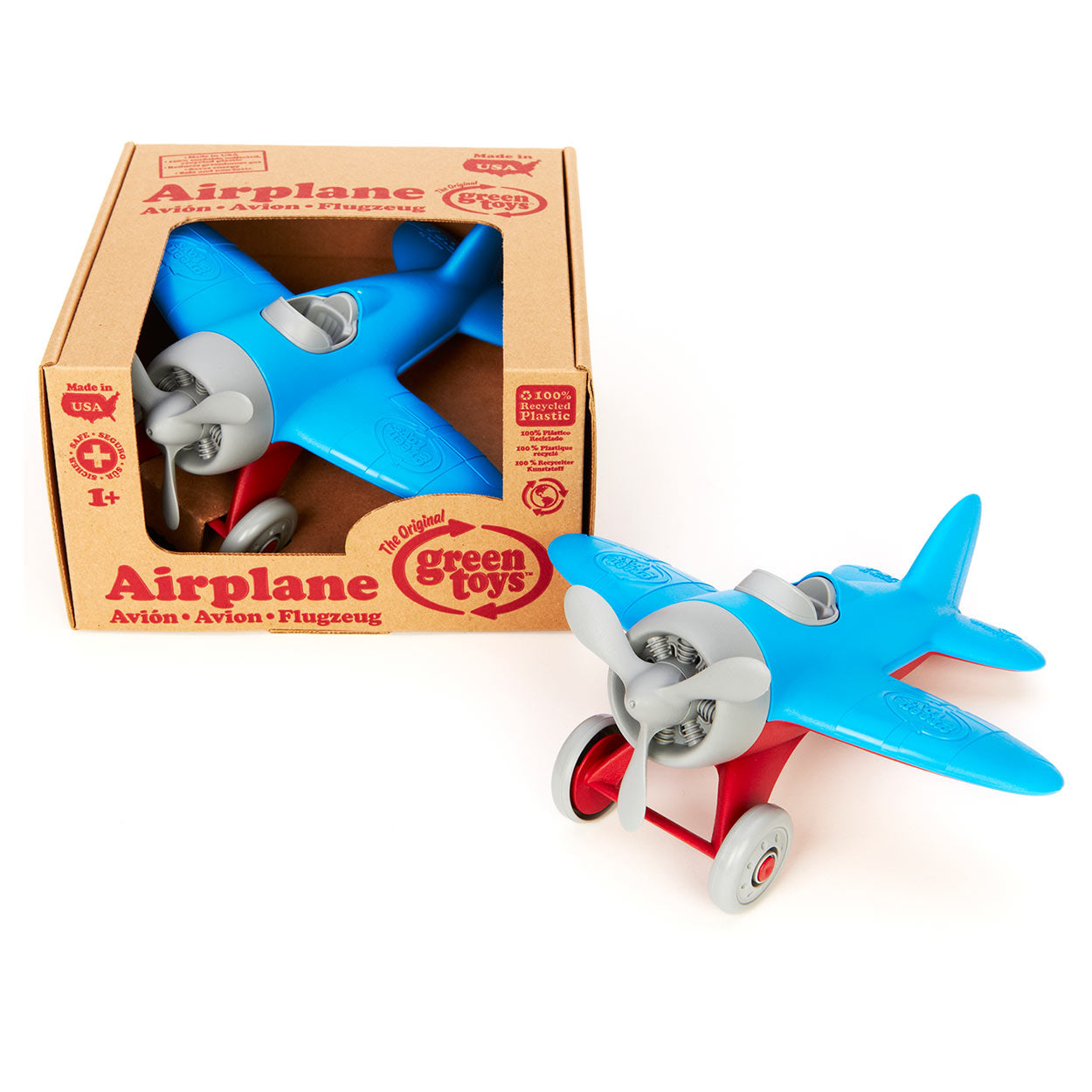 Green Toys - Green Toys vliegtuig - blauw