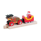 Bigjigs houten kerstman, slee en rendier