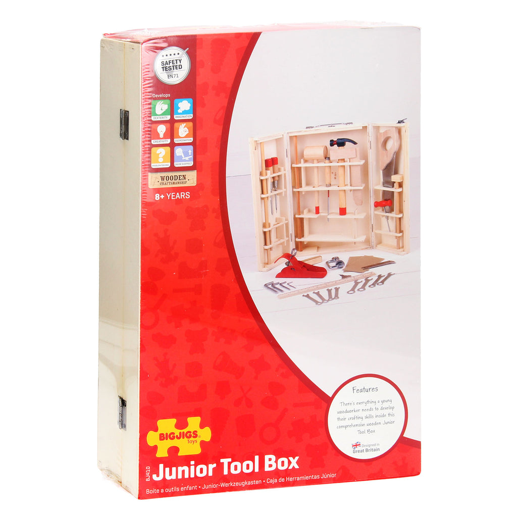 Bigjigs Toys - Bigjigs Toys Bigjigs gereedschapskist 28dlg.