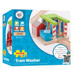 Bigjigs houten rails - wasstraat voor treinen