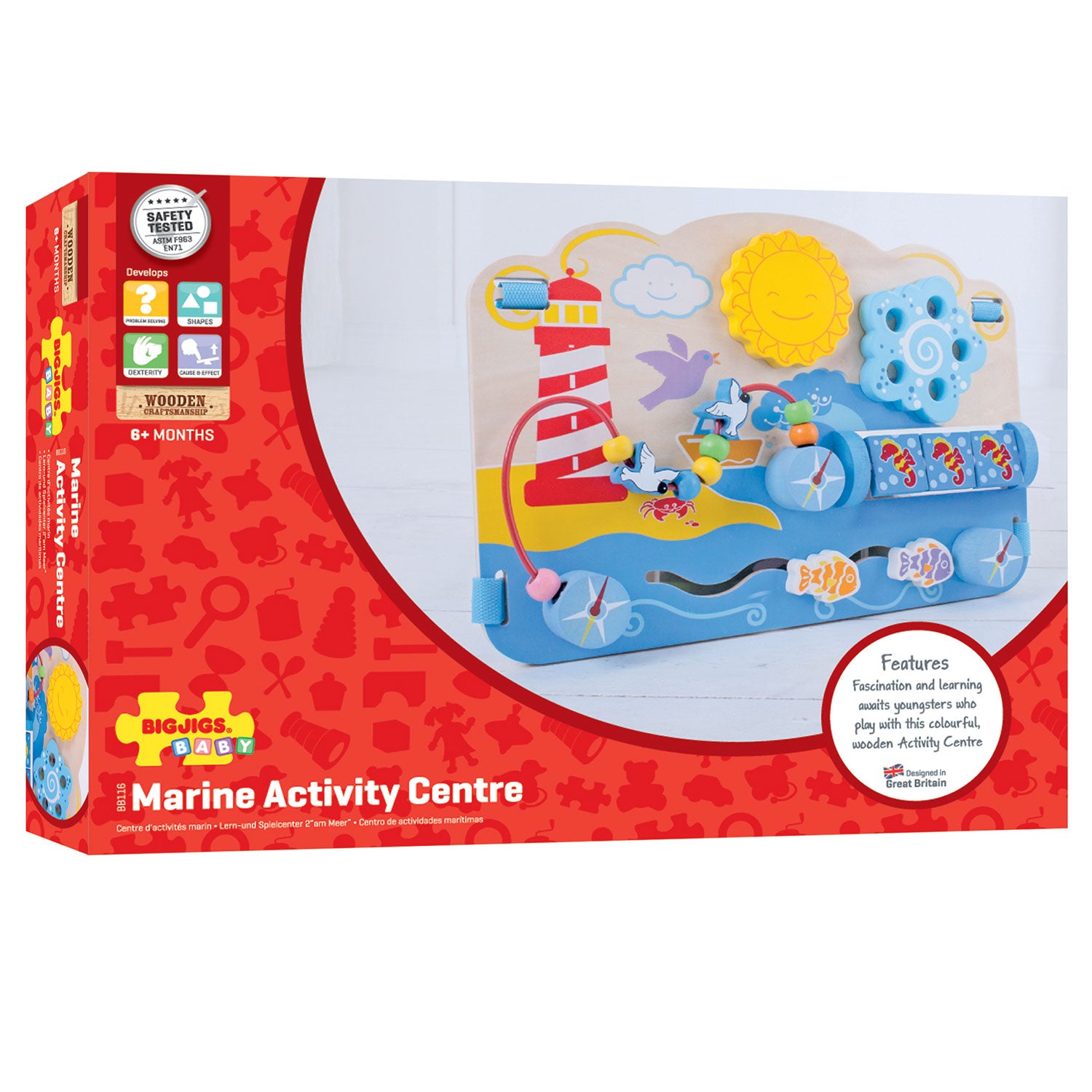 Bigjigs activity centre marine box speelbord