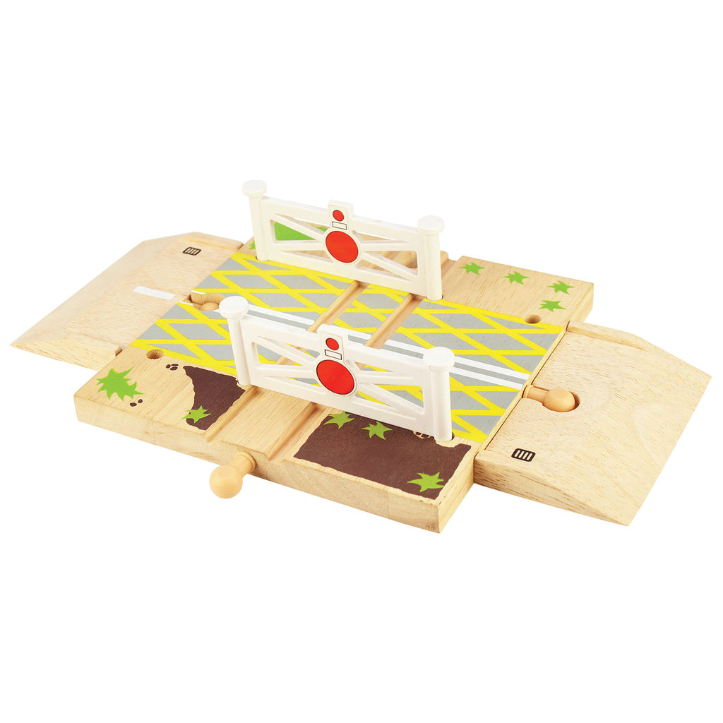 Bigjigs - Bigjigs Houten rails - spoorwegovergang