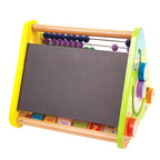 Bigjigs baby telraam met letters en krijtbord - green toys