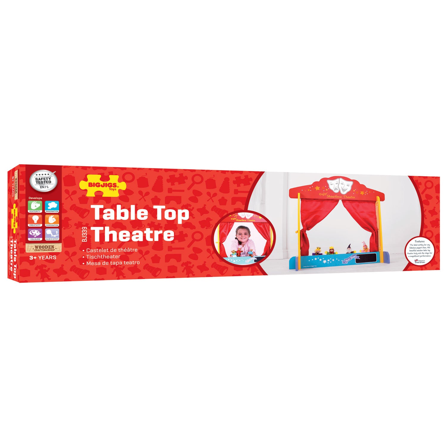 BIGJIGS - BIGJIGS Poppenkast - tafelmodel