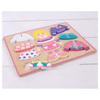 Bigjigs - Bigjigs houten aankleedpuzzel meisje 10 stuks