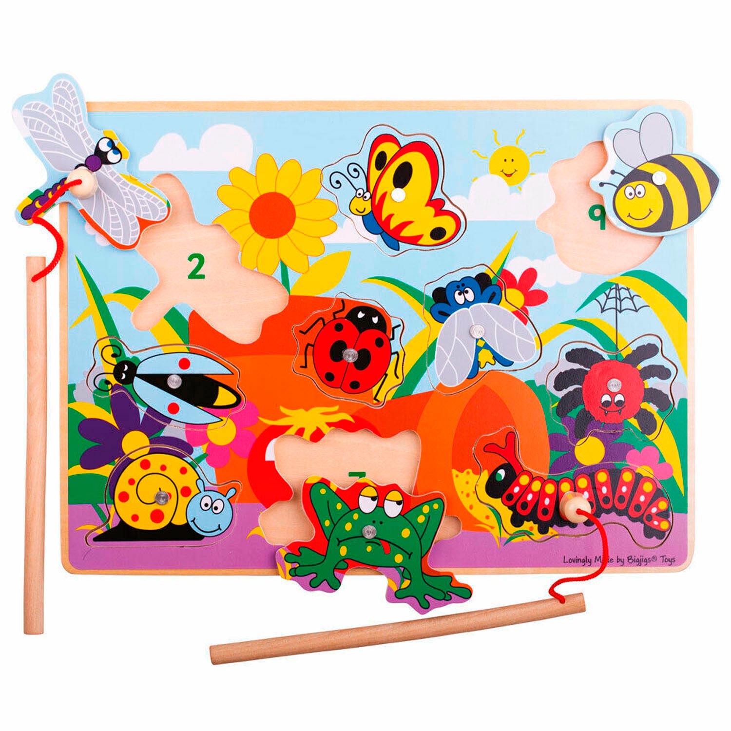 Bigjigs magnetisch visspel insecten
