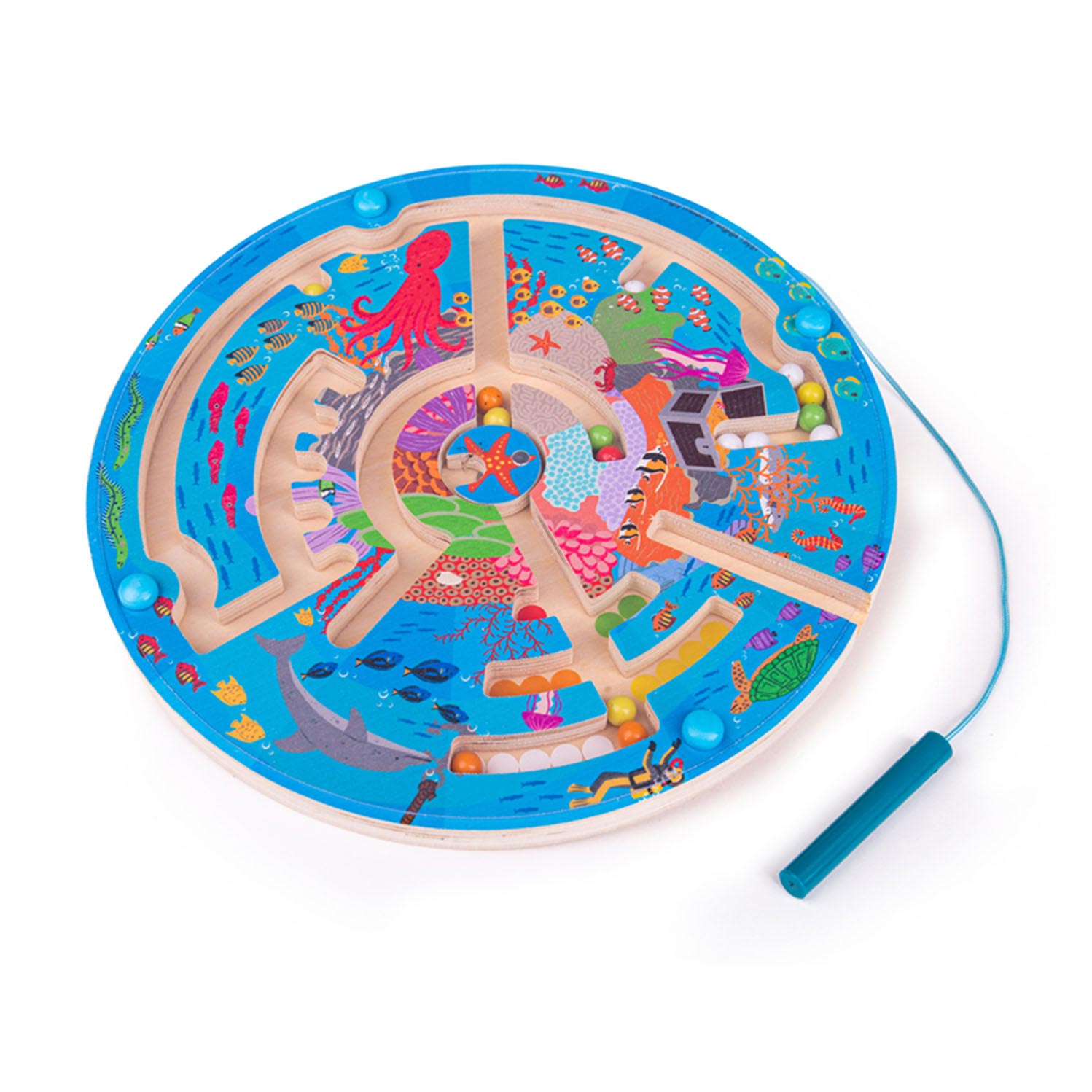 Bigjigs magnetische doolhof spel - onderwaterwereld