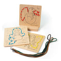 Bigjigs houten rijgpuzzel op nummer - sprookjeswereld, 8dlg.