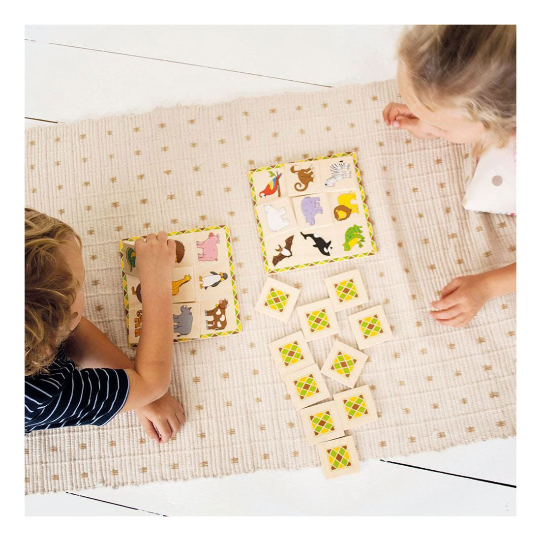 Bigjigs houten dieren lotto