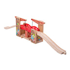 Bigjigs rails - brug - dubbele hefbrug - graffiti