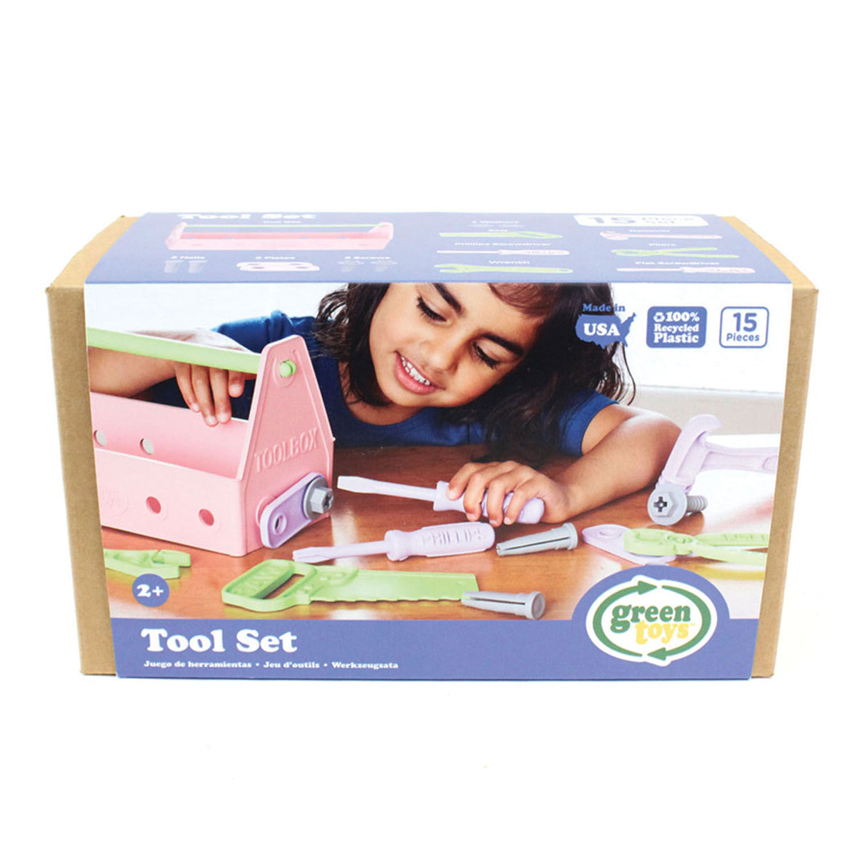 Green Toys - Green Toys gereedschapskist roze