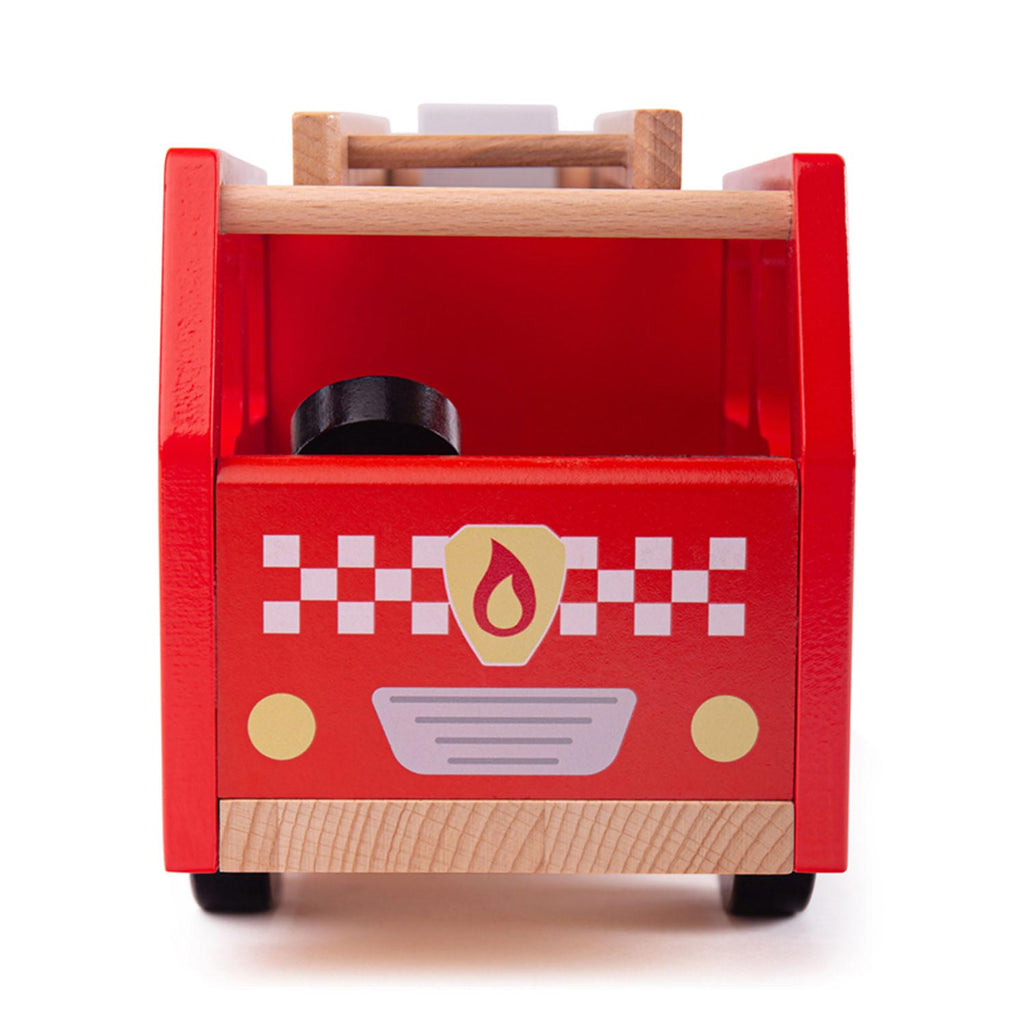Bigjigs houten brandweerwagen