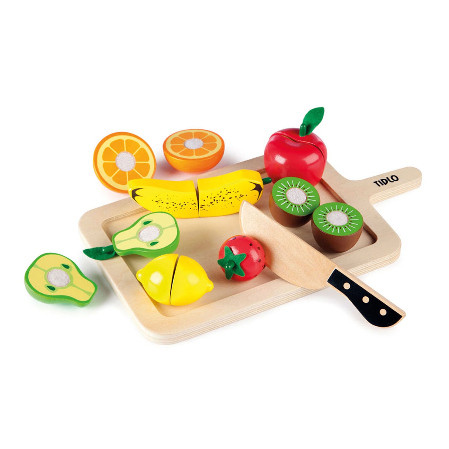 Tidlo houten snijfruit speelset, 16dlg.