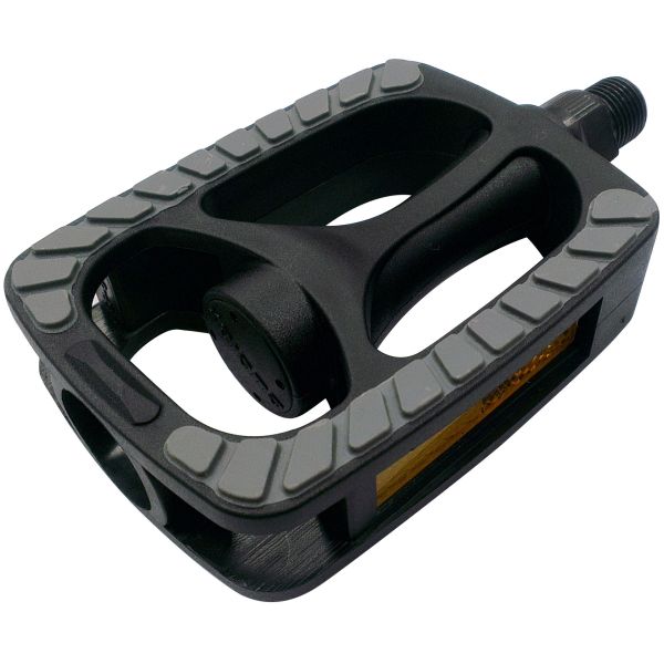 Marwi - Marwi Pedaalset sp-813 pp met grijze non-slip inlay - zwart