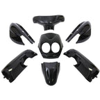 Edge plaatset 9-delig voor yamaha neo's - bouwjaar 2008 - 2011 - 2 en 4 takt model - metallic zwart
