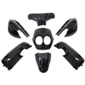 Edge - Plaatset 9-delig voor yamaha neo's - bouwjaar 2008 - 2011 - 2 en 4 takt model - metallic zwart