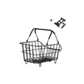 Basil fietsmand cento alu met mik bevestiging 14 liter 39 x 24 x 15 - zwart