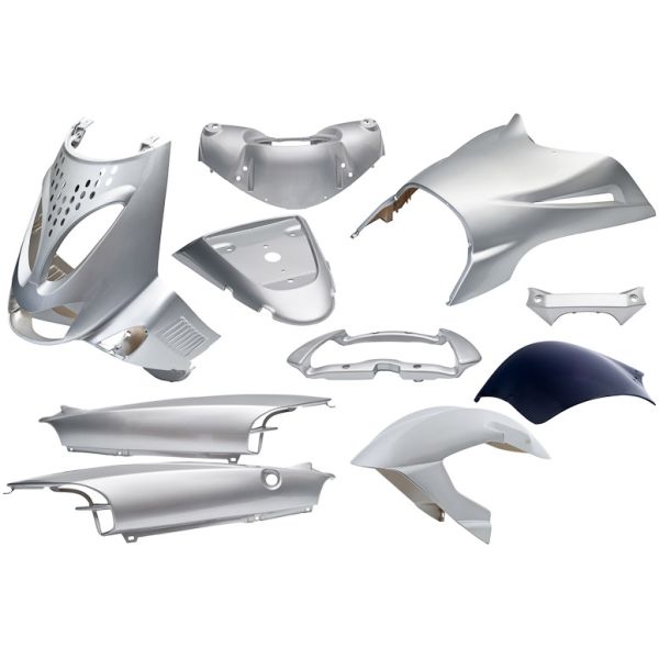 Edge - Plaatset 11-delig voor aprilia sr van bouwjaar 1997 tot 2004 - zilver metallic