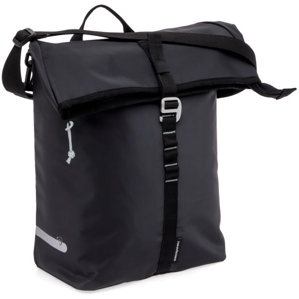 Burgers - new looxs new looxs ® cantos single - enkele fietstas - afneembare fietstas enkel - geschikt voor electrische fietsen – 16,5 liter - schoudertas - zwart