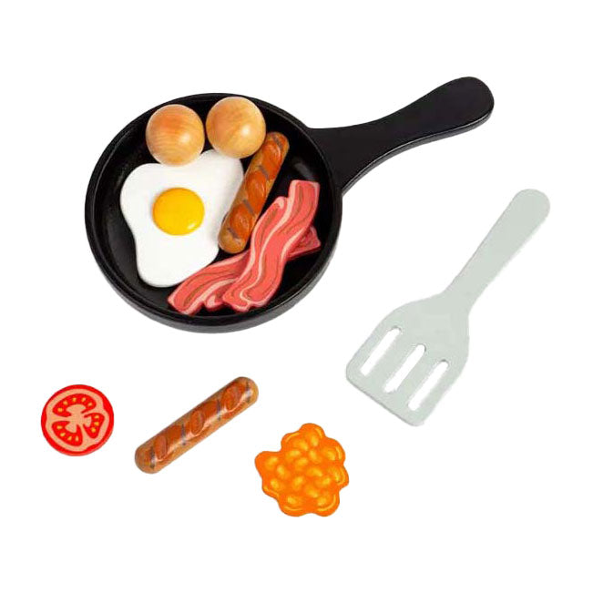 Bigjigs houten ontbijtset, 11dlg.