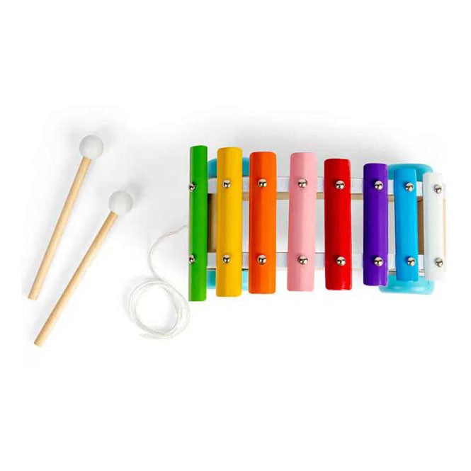 Bigjigs houten trekfiguur xylofoon