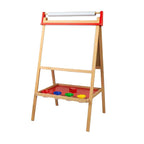 Bigjigs houten whiteboard en schoolbord