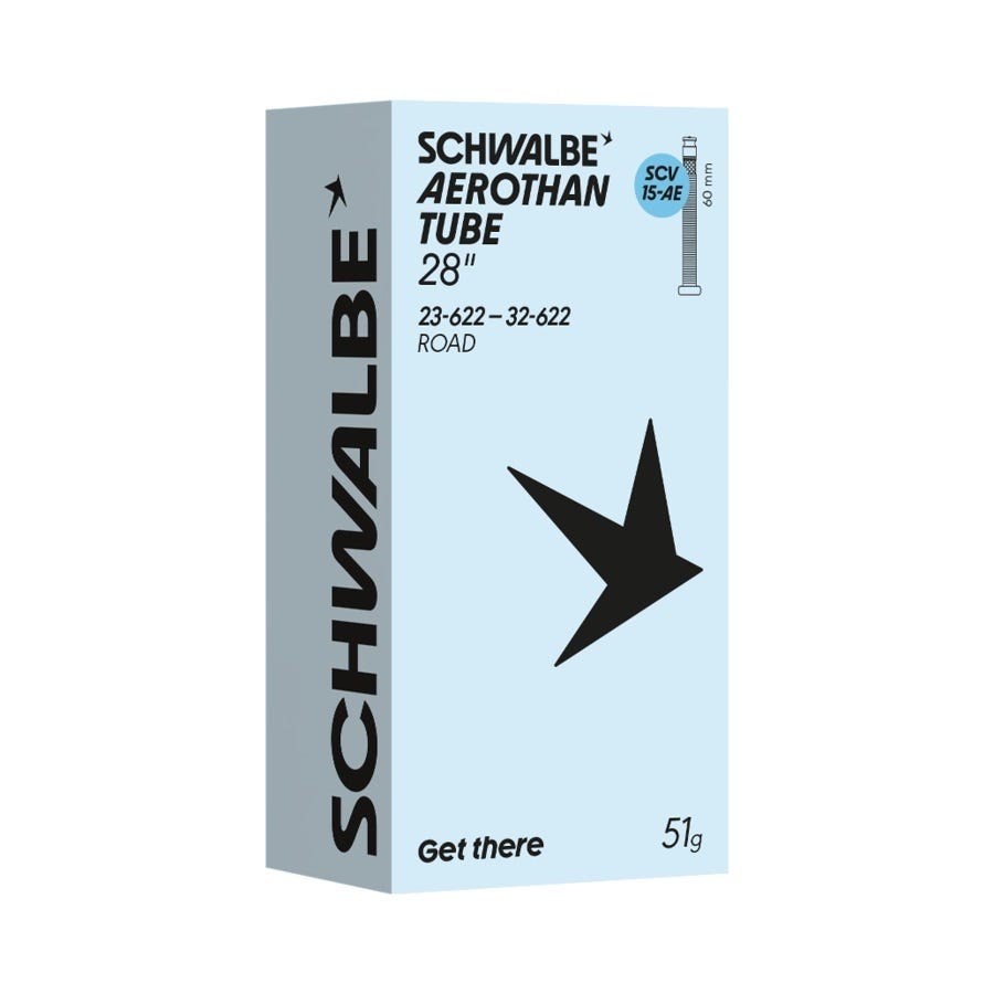 SCHWALBE - SCHWALBE binnenband 23/32-622 scv15 aerothan click ventiel 60mm