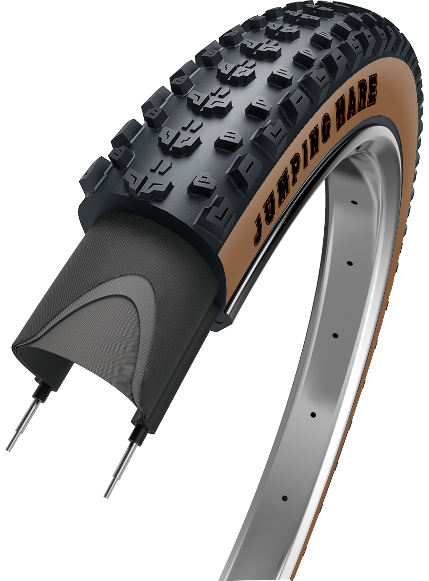 Edge vouwband jumping hare 29 x 2.25 57-622 - zwart bruin