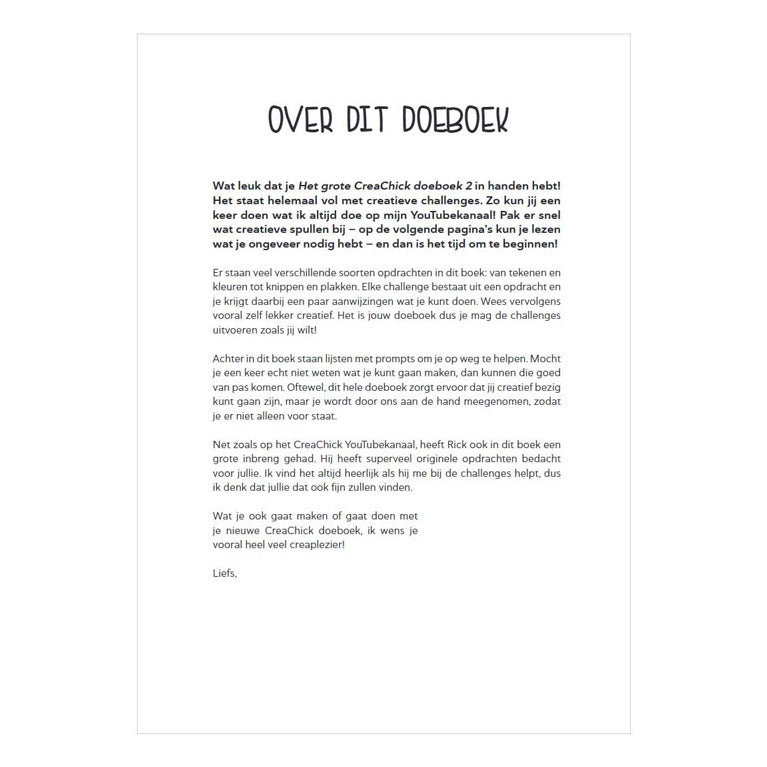 Kluitman - Kluitman Het grote creachick doeboek ll