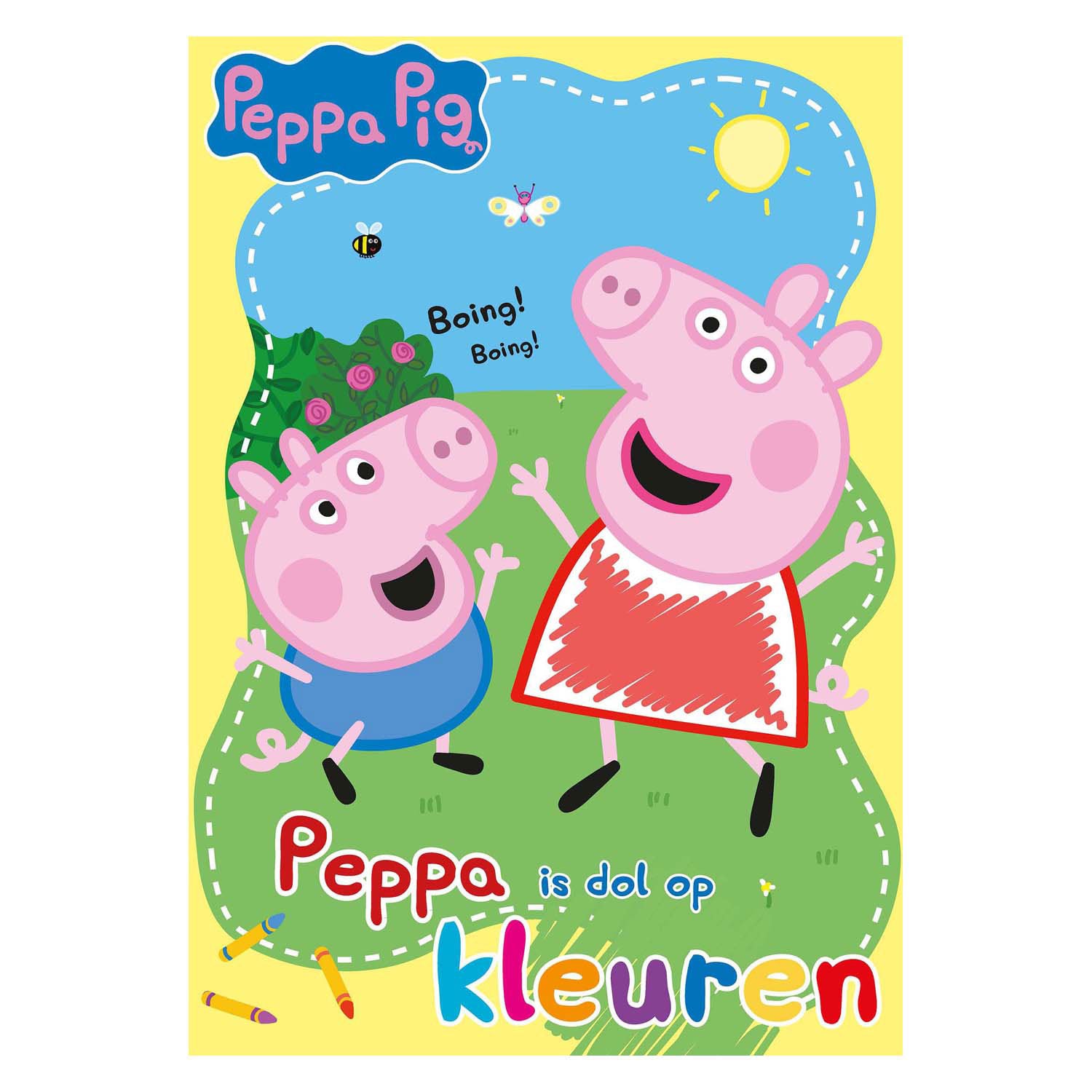 Big Balloon - Big Balloon Peppa is dol op kleuren