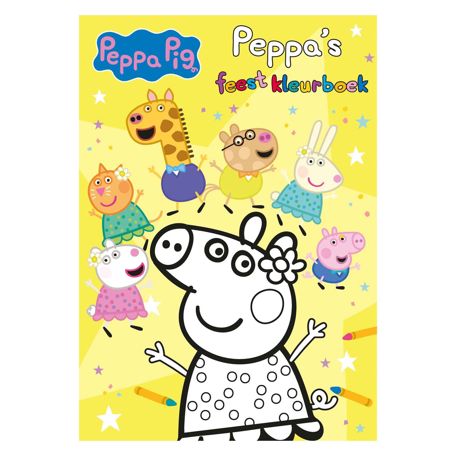 Big balloon peppa's feestkleurboek