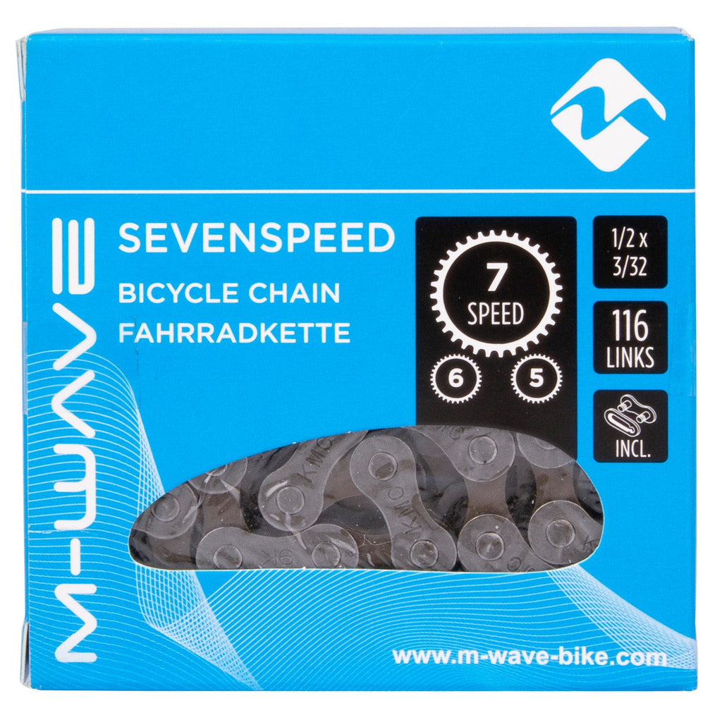 Chaîne M-Wave M-wave kmc 5/6/7 vitesse 1/2x3/32 116 maillons blister